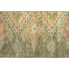 Piper Looms Mayfield Global AMF1091 Green Machine Washable Area Rug Scatter Main Image