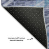 Piper Looms Mayfield Global AMF1091 Navy Machine Washable Area Rug Backing Image