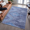 Piper Looms Mayfield Global AMF1091 Navy Machine Washable Area Rug Lifestyle Image Feature