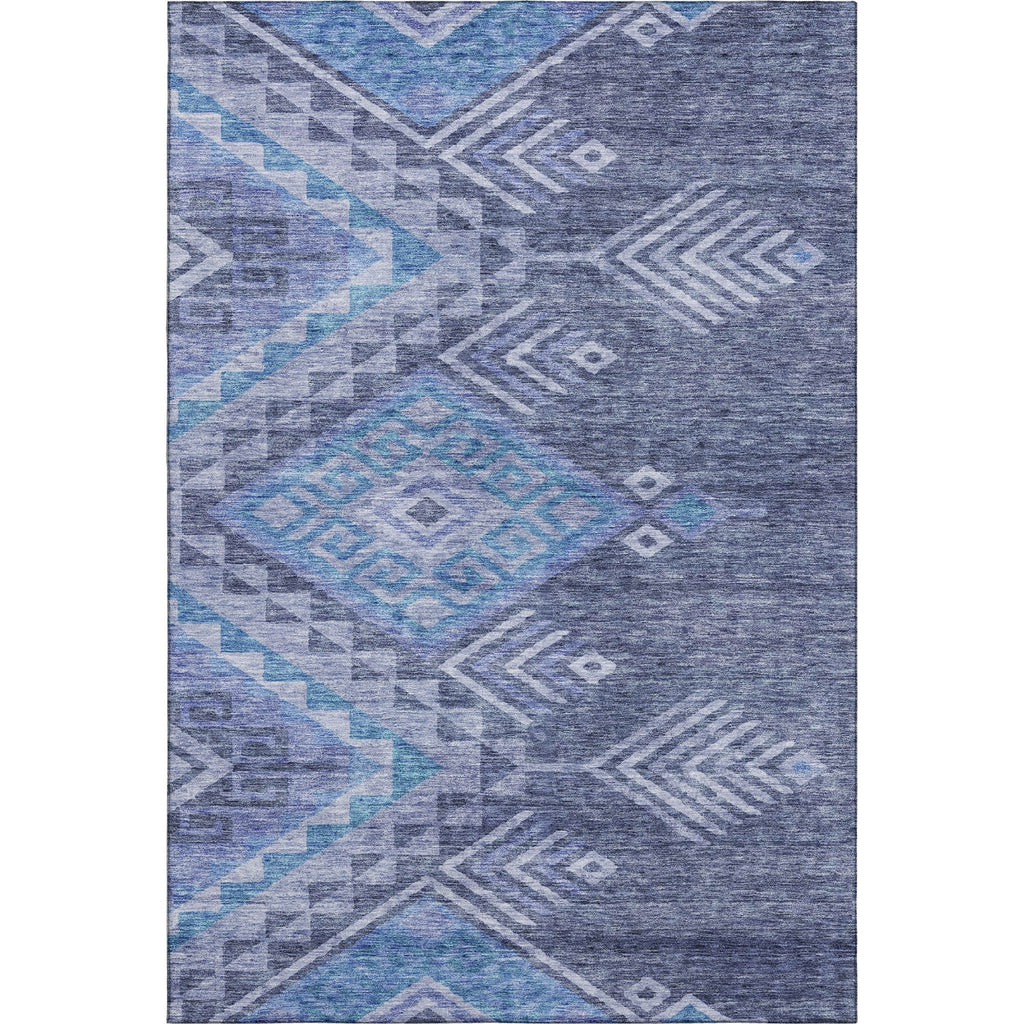 Piper Looms Mayfield Global AMF1091 Navy Machine Washable Area Rug main image