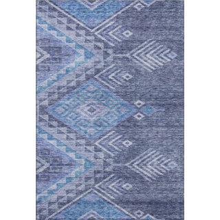 Piper Looms Mayfield Global AMF1091 Navy Machine Washable Area Rug main image