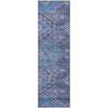 Piper Looms Mayfield Global AMF1091 Navy Machine Washable Area Rug Runner Main Image