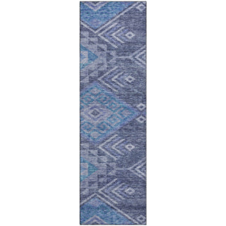 Piper Looms Mayfield Global AMF1091 Navy Machine Washable Area Rug Runner Main Image
