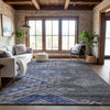 Piper Looms Mayfield Global AMF1091 Pewter Machine Washable Area Rug Lifestyle Image Feature