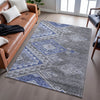 Piper Looms Mayfield Global AMF1091 Pewter Machine Washable Area Rug Lifestyle Image Feature