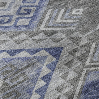 Piper Looms Mayfield Global AMF1091 Pewter Machine Washable Area Rug Swatch Image