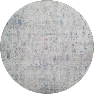 Piper Looms Mayfield Floral AMF1092 Ivory Machine Washable Area Rug Round Main Image