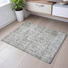 Piper Looms Mayfield Floral AMF1092 Silver Machine Washable Area Rug Scatter Lifestyle Image Feature