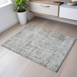 Piper Looms Mayfield Floral AMF1092 Silver Machine Washable Area Rug Scatter Lifestyle Image Feature