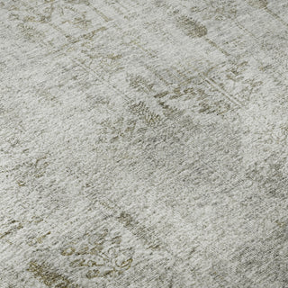 Piper Looms Mayfield Floral AMF1092 Silver Machine Washable Area Rug Swatch Image