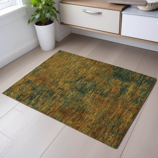 Piper Looms Mayfield Abstract AMF1093 Copper Machine Washable Area Rug Scatter Lifestyle Image Feature