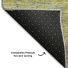 Piper Looms Mayfield Abstract AMF1093 Gold Machine Washable Area Rug Backing Image
