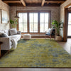Piper Looms Mayfield Abstract AMF1093 Gold Machine Washable Area Rug Lifestyle Image Feature
