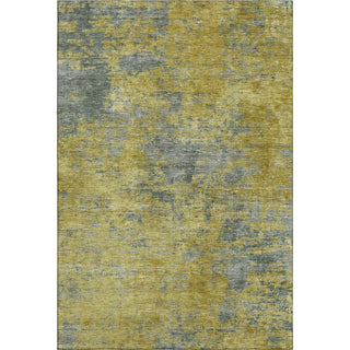 Piper Looms Mayfield Abstract AMF1093 Gold Machine Washable Area Rug main image