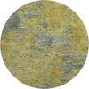 Piper Looms Mayfield Abstract AMF1093 Gold Machine Washable Area Rug Round Main Image