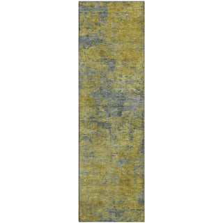 Piper Looms Mayfield Abstract AMF1093 Gold Machine Washable Area Rug Runner Main Image