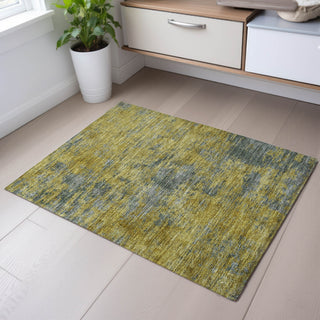 Piper Looms Mayfield Abstract AMF1093 Gold Machine Washable Area Rug Scatter Lifestyle Image Feature