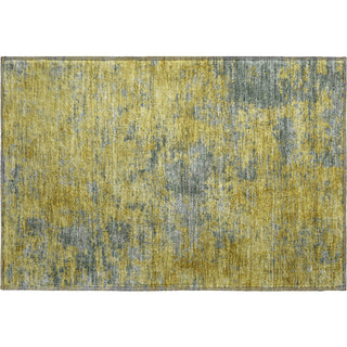 Piper Looms Mayfield Abstract AMF1093 Gold Machine Washable Area Rug Scatter Main Image