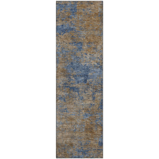 Piper Looms Mayfield Abstract AMF1093 Navy Machine Washable Area Rug Runner Main Image