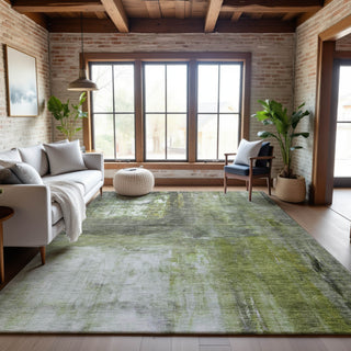Piper Looms Mayfield Modern AMF1095 Aloe Machine Washable Area Rug Lifestyle Image Feature