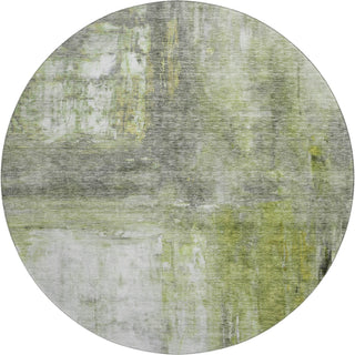 Piper Looms Mayfield Modern AMF1095 Aloe Machine Washable Area Rug Round Main Image