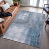 Piper Looms Mayfield Modern AMF1095 Blue Machine Washable Area Rug Lifestyle Image Feature