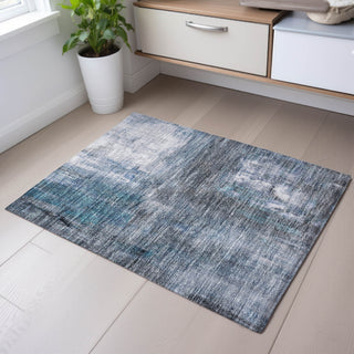 Piper Looms Mayfield Modern AMF1095 Blue Machine Washable Area Rug Scatter Lifestyle Image Feature