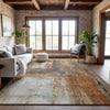 Piper Looms Mayfield Modern AMF1095 Copper Machine Washable Area Rug Lifestyle Image Feature