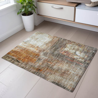 Piper Looms Mayfield Modern AMF1095 Copper Machine Washable Area Rug Scatter Lifestyle Image Feature
