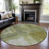 Piper Looms Mayfield Modern AMF1095 Sage Machine Washable Area Rug Round Lifestyle Image Feature