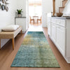 Piper Looms Mayfield Modern AMF1096 Blue Machine Washable Area Rug Runner Lifestyle Image Feature