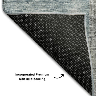 Piper Looms Mayfield Modern AMF1097 Blue Machine Washable Area Rug Backing Image