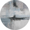 Piper Looms Mayfield Modern AMF1097 Blue Machine Washable Area Rug Round Main Image