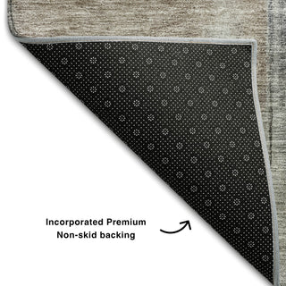 Piper Looms Mayfield Modern AMF1097 Mocha Machine Washable Area Rug Backing Image