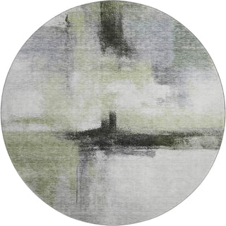 Piper Looms Mayfield Modern AMF1097 Sage Machine Washable Area Rug Round Main Image