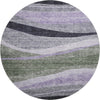 Piper Looms Mayfield Swirls AMF1098 Aloe Machine Washable Area Rug Round Main Image