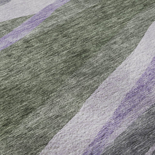 Piper Looms Mayfield Swirls AMF1098 Aloe Machine Washable Area Rug Swatch Image