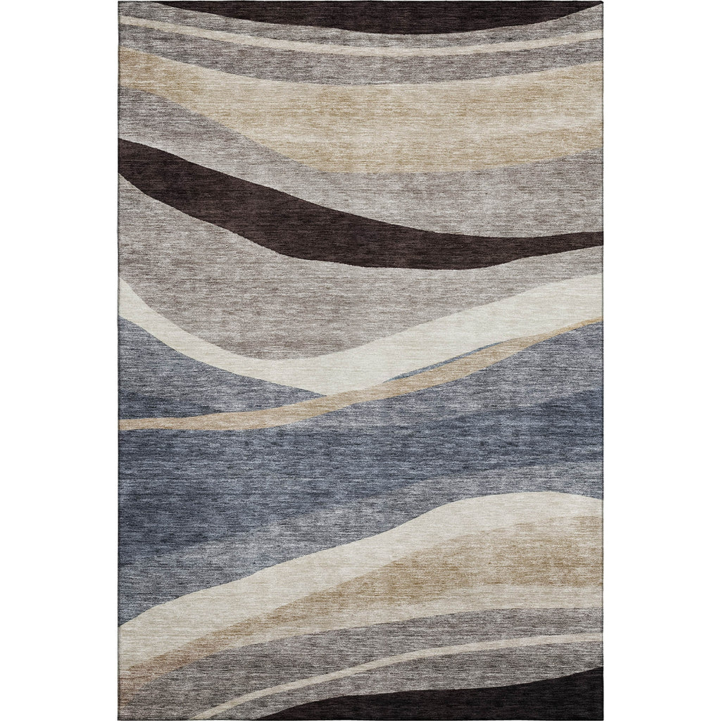 Piper Looms Mayfield Swirls AMF1098 Blue Machine Washable Area Rug main image