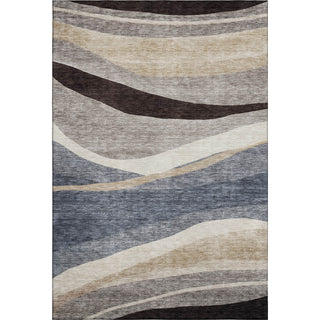 Piper Looms Mayfield Swirls AMF1098 Blue Machine Washable Area Rug main image