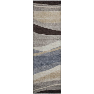 Piper Looms Mayfield Swirls AMF1098 Blue Machine Washable Area Rug Runner Main Image