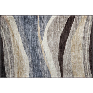 Piper Looms Mayfield Swirls AMF1098 Blue Machine Washable Area Rug Scatter Main Image