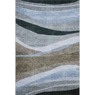 Piper Looms Mayfield Swirls AMF1098 Brown Machine Washable Area Rug main image