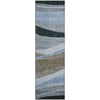 Piper Looms Mayfield Swirls AMF1098 Brown Machine Washable Area Rug Runner Main Image