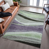 Piper Looms Mayfield Swirls AMF1098 Purple Machine Washable Area Rug Lifestyle Image Feature