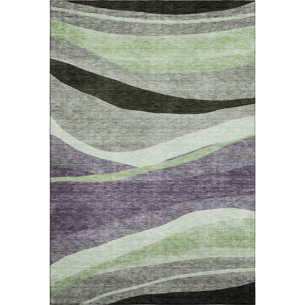 Piper Looms Mayfield Swirls AMF1098 Purple Machine Washable Area Rug main image