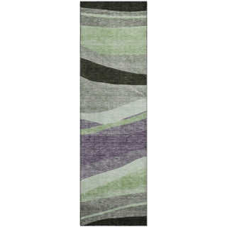 Piper Looms Mayfield Swirls AMF1098 Purple Machine Washable Area Rug Runner Main Image