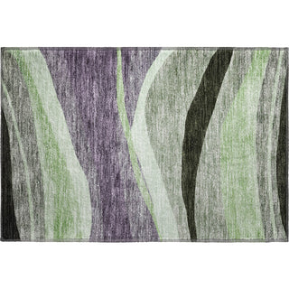 Piper Looms Mayfield Swirls AMF1098 Purple Machine Washable Area Rug Scatter Main Image