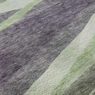 Piper Looms Mayfield Swirls AMF1098 Purple Machine Washable Area Rug Swatch Image