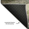 Piper Looms Mayfield Swirls AMF1098 Taupe Machine Washable Area Rug Backing Image