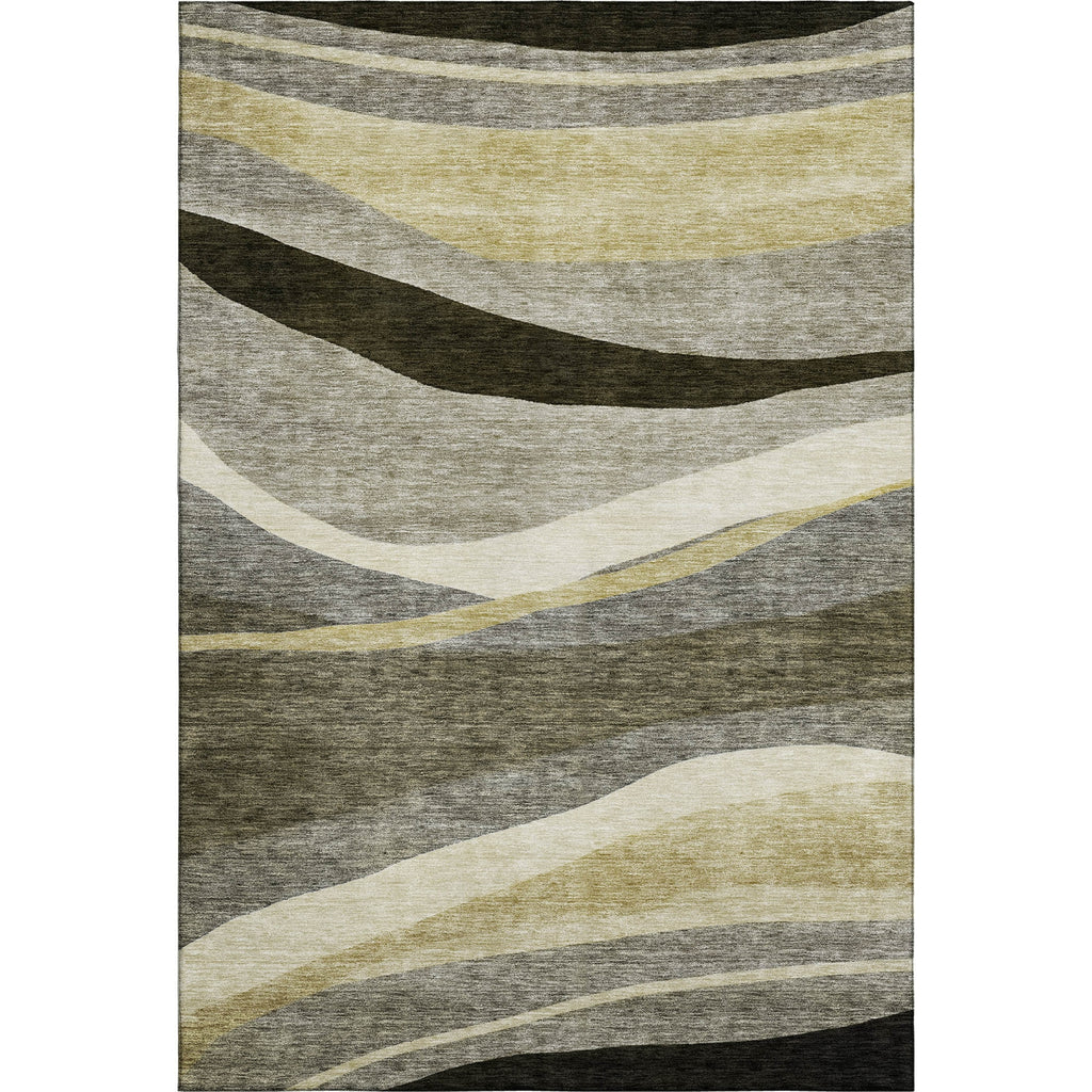 Piper Looms Mayfield Swirls AMF1098 Taupe Machine Washable Area Rug main image